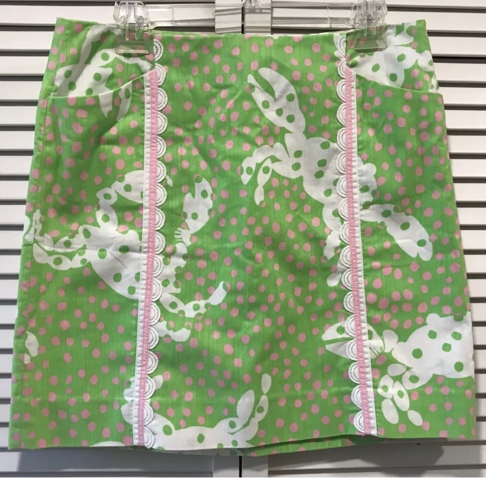 Lilly Pulitzer Not so crabby skirt SZ 6 NWOT RARE